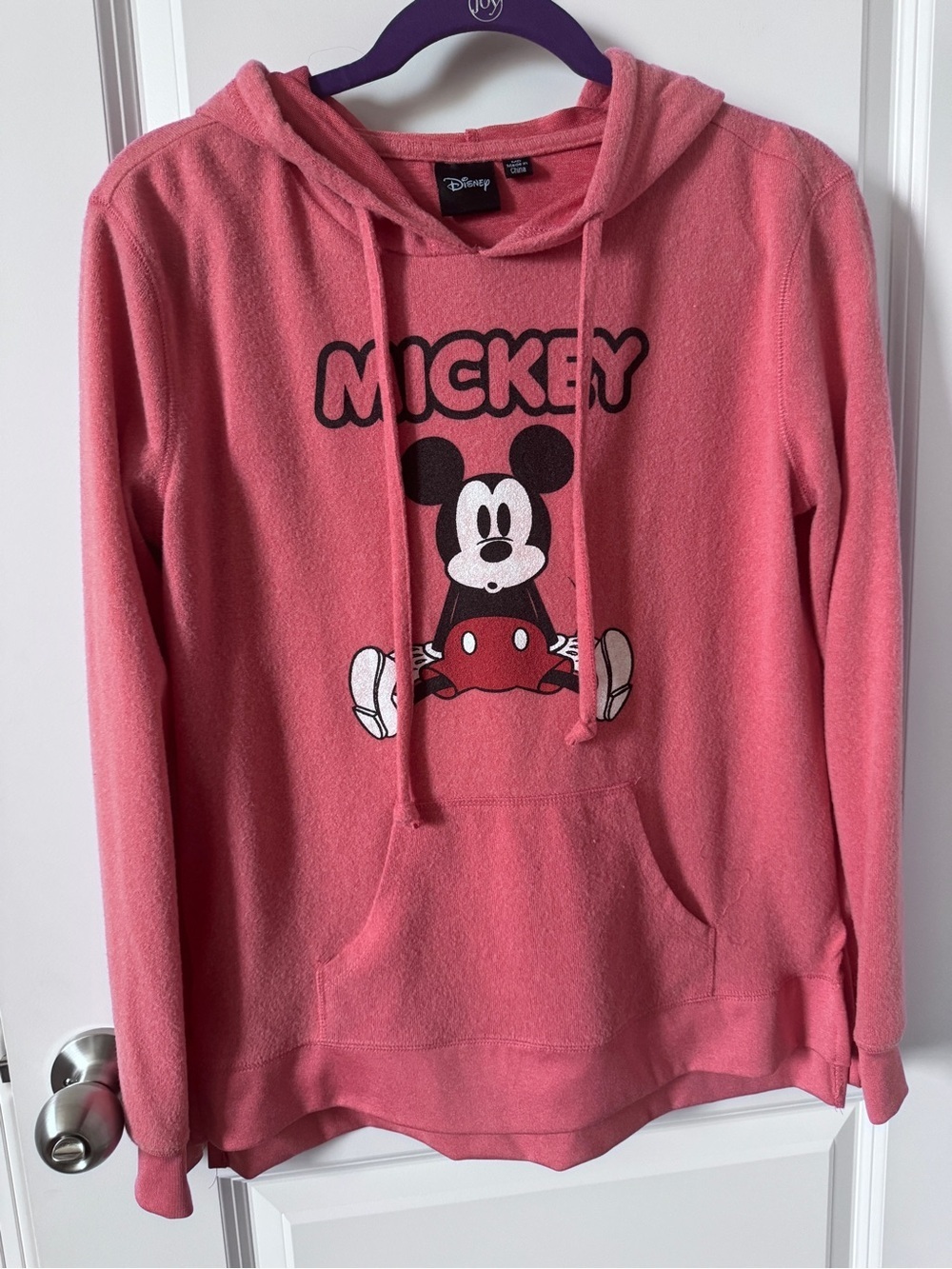 NWOT-Disney Mickey Red Hoodie Lightweight Pullovet-Medium